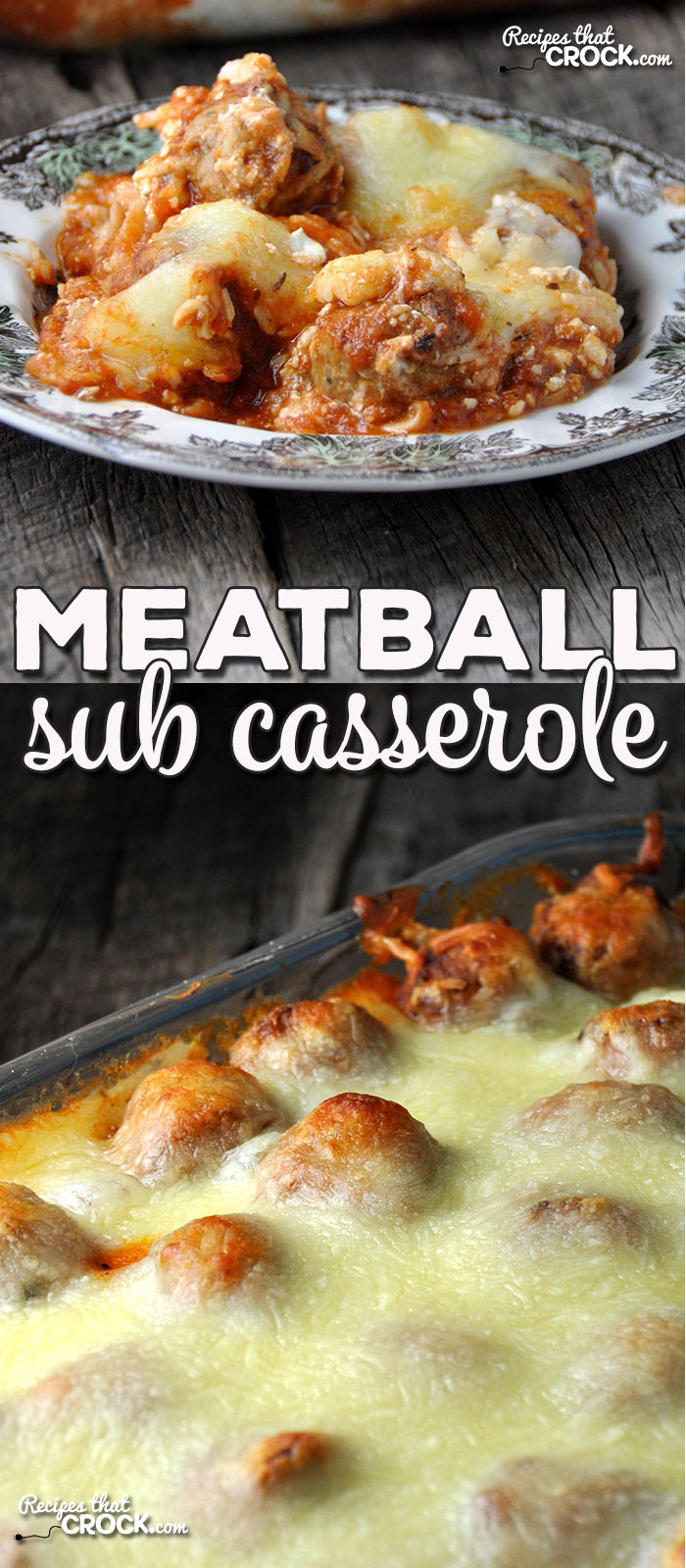 A while back, I made this delicious Crock Pot Meatball Sub Casserole. Then Diane, one of our readers asked how to make it in the oven. So, I couldn’t resist and had to make this Meatball Sub Casserole for you guys!