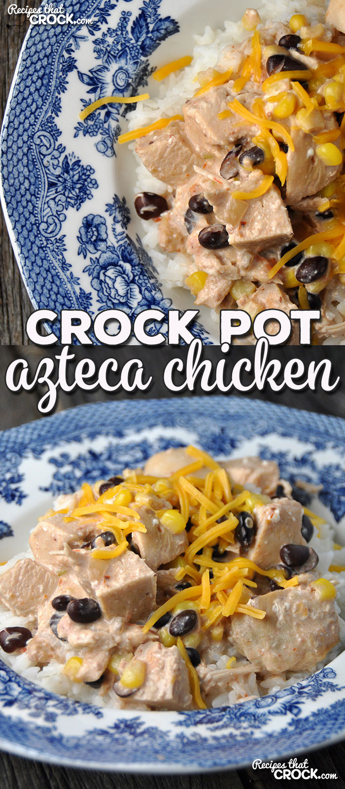 Oh my folks! Do I have a treat for you?! This Crock Pot Azteca Chicken is going to immediately show up on your go-to recipe list! It is easy and delicious!