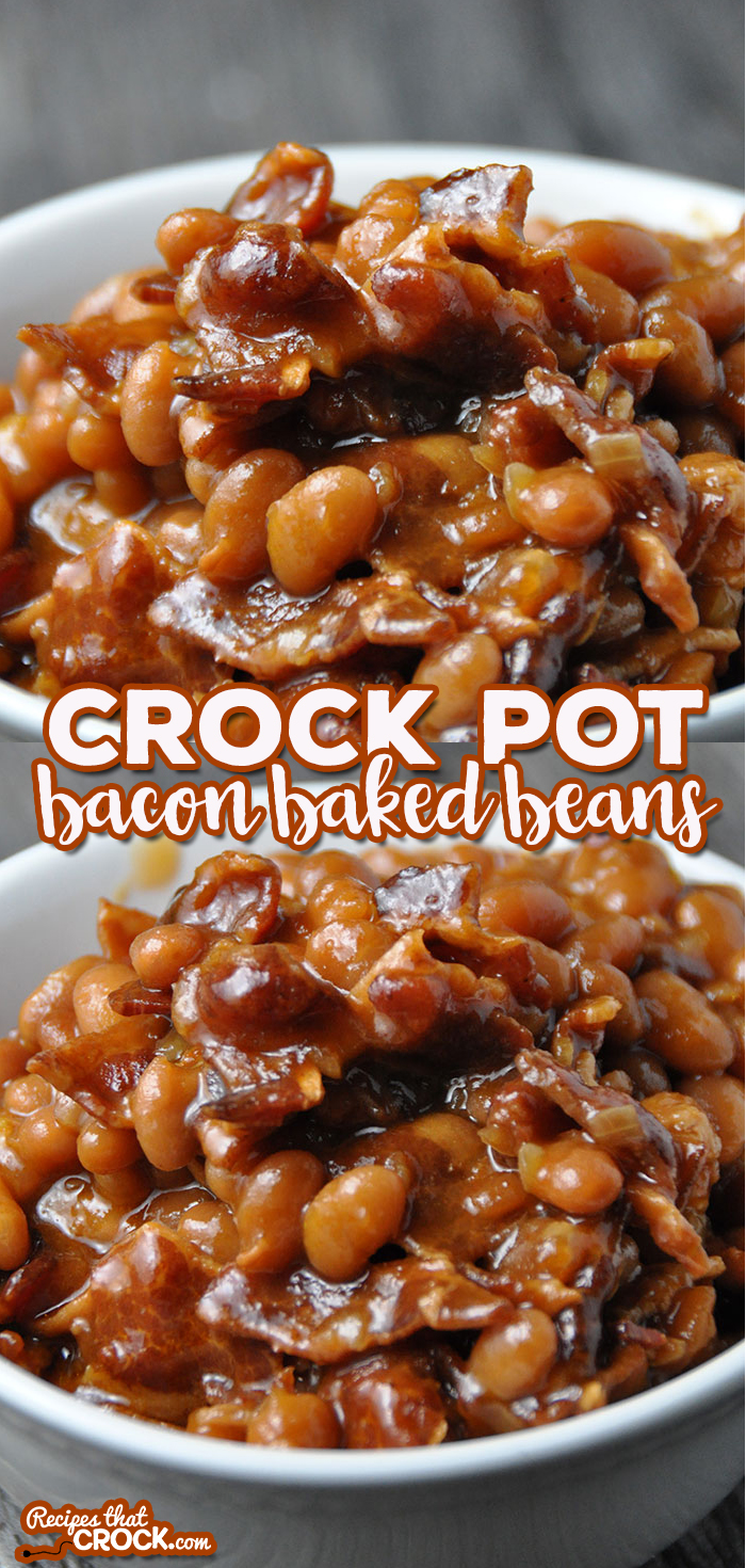 This Crock Pot Bacon Baked Beans recipe submitted by one of our readers is the perfect side to bring to a potluck or barbecue. It would also be a great complement to your own weeknight meal! via @recipescrock
