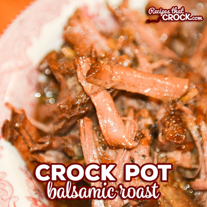 Crock Pot Balsamic Roast is an easy recipe for beef roast that packs a flavorful punch. This is such a great slow cooker recipe that no one would ever guess was low carb too! #CrockPot #Beef #EasyRecipe #LowCarb
