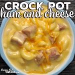 Are you looking for a good comfort food recipe that is easy and sure to please? This yummy Crock Pot Ham and Cheese can be thrown on after work and be ready to go at dinner time!