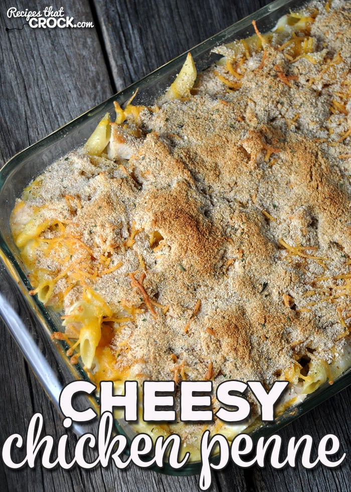This Cheesy Chicken Penne is a delicious oven recipe that is sure to please every person at your dinner table! (Don't tell, it is easy to make too!)