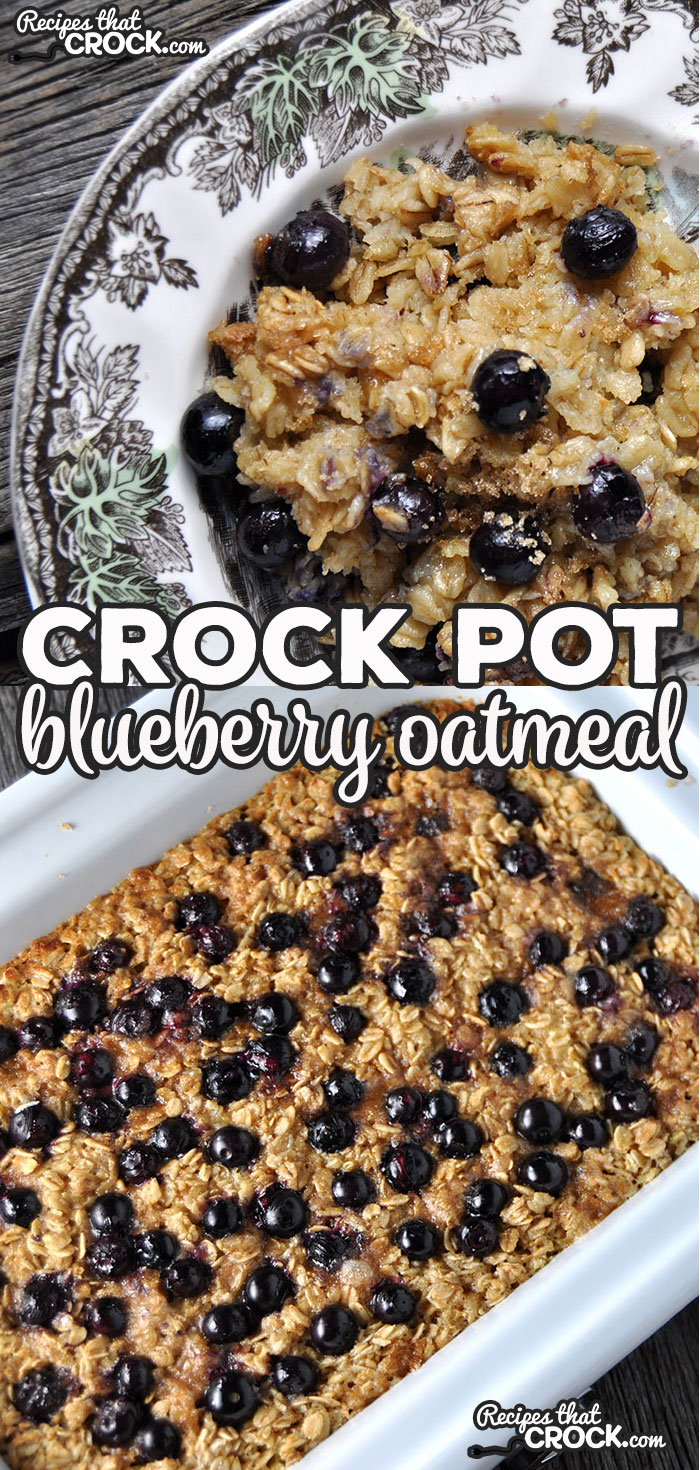 This Crock Pot Blueberry Oatmeal is so delicious and super easy to make. It is sure to make your go-to-breakfast list for when company comes to visit or just to treat your family!