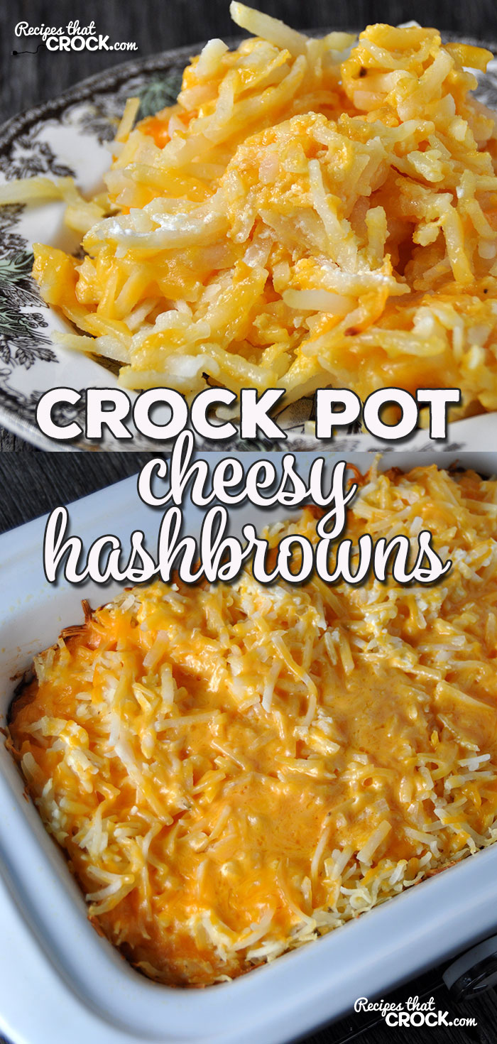 Whether you want a treat at home or want to a take an outstanding recipe to a cookout, this Crock Pot Cheesy Hashbrowns recipe is sure to fit the bill!