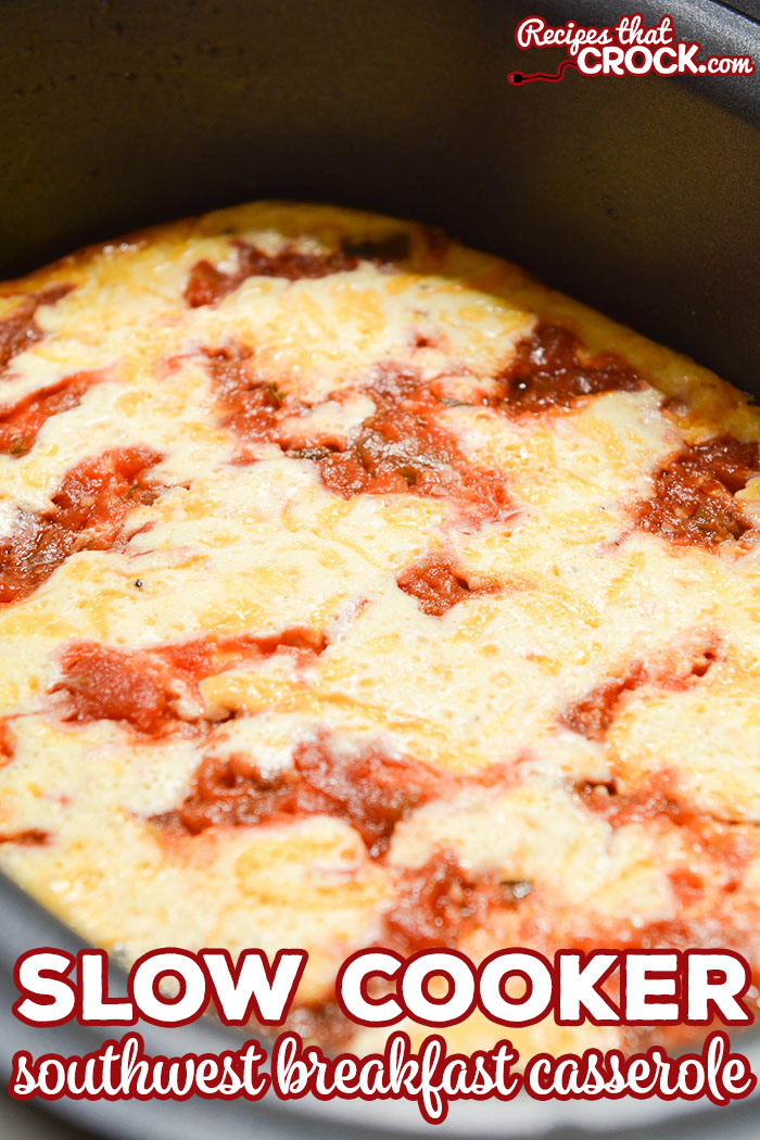 Are you looking for an easy breakfast casserole that everyone loves? This Slow Cooker Southwest Breakfast Casserole is a family favorite (and low carb too)!