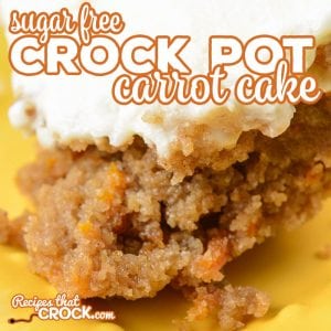 Do you love Carrot Cake but need a sugar free alternative? Our Sugar Free Crock Pot Carrot Cake is low carb and absolutely decadent. The sugar free cream cheese frosting is the perfect topping for this moist and delicate cake.