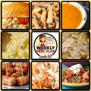 Meal Planning: Weekly Crock Pot Menu 67