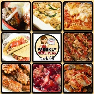 This week's weekly menu features Crock Pot Meatball Parmesan {Low Carb}, Crock Pot Beefed Up Tacos, Slow Cooker Stuffed Pepper Soup, Easy Crock Pot Ribs {Maple Whiskey}, Crock Pot Italian Mozzarella Chicken, Crock Pot Bacon Ranch Meatloaf, Crock Pot Chicken Cacciatore, Crock Pot French Onion Meatballs, Crock Pot Cherry Pineapple Dump Cake and Slow Cooker Breakfast Casserole.