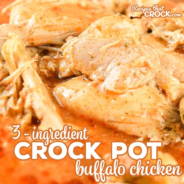 Are you looking for an incredibly easy way to make shredded chicken for sandwiches, salads, tacos and more? This recipe for 3 Ingredient Buffalo Chicken is not only a great dump and go crock pot recipe that everyone LOVES but also low carb!
