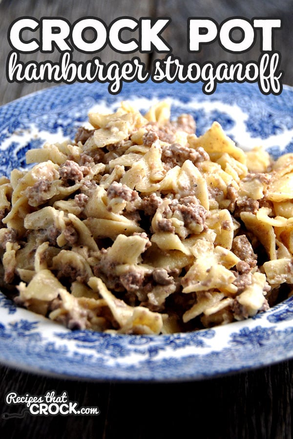 This Crock Pot Hamburger Stroganoff is super easy and a great meal that the entire family will love....from the youngest at your table to the oldest!