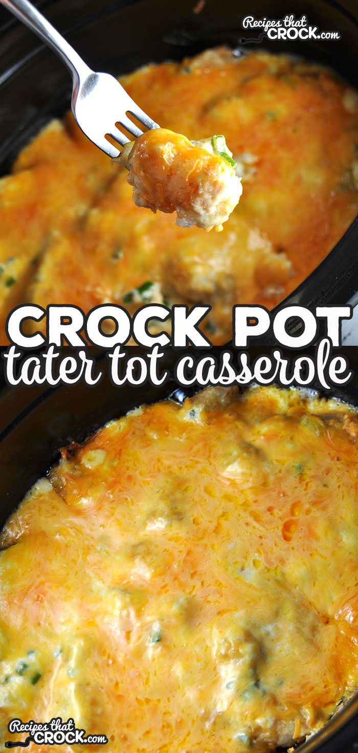 When you bring something to a potluck, you want everyone to be able to enjoy it. Nothing better than bringing home an empty dish! This Crock Pot Tater Tot Casserole is sure to be gobbled right up!