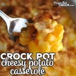 This Crock Pot Cheesy Potato Casserole recipe is not only super easy, it is a sure-fire crowd pleaser! Everyone is going to want the recipe!