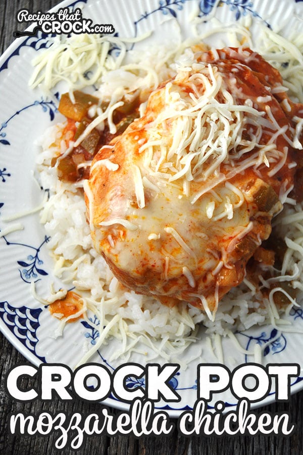 This Crock Pot Mozzarella Chicken and Rice is a cinch to make and gives you a flavorful dish to devour! You're gonna love it!