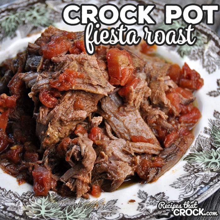 If you are looking for recipe that is sure to impress your company, then you have to try this Fiesta Crock Pot Roast! It is super super simple to make, can be made overnight or crock all day while you are at work. 