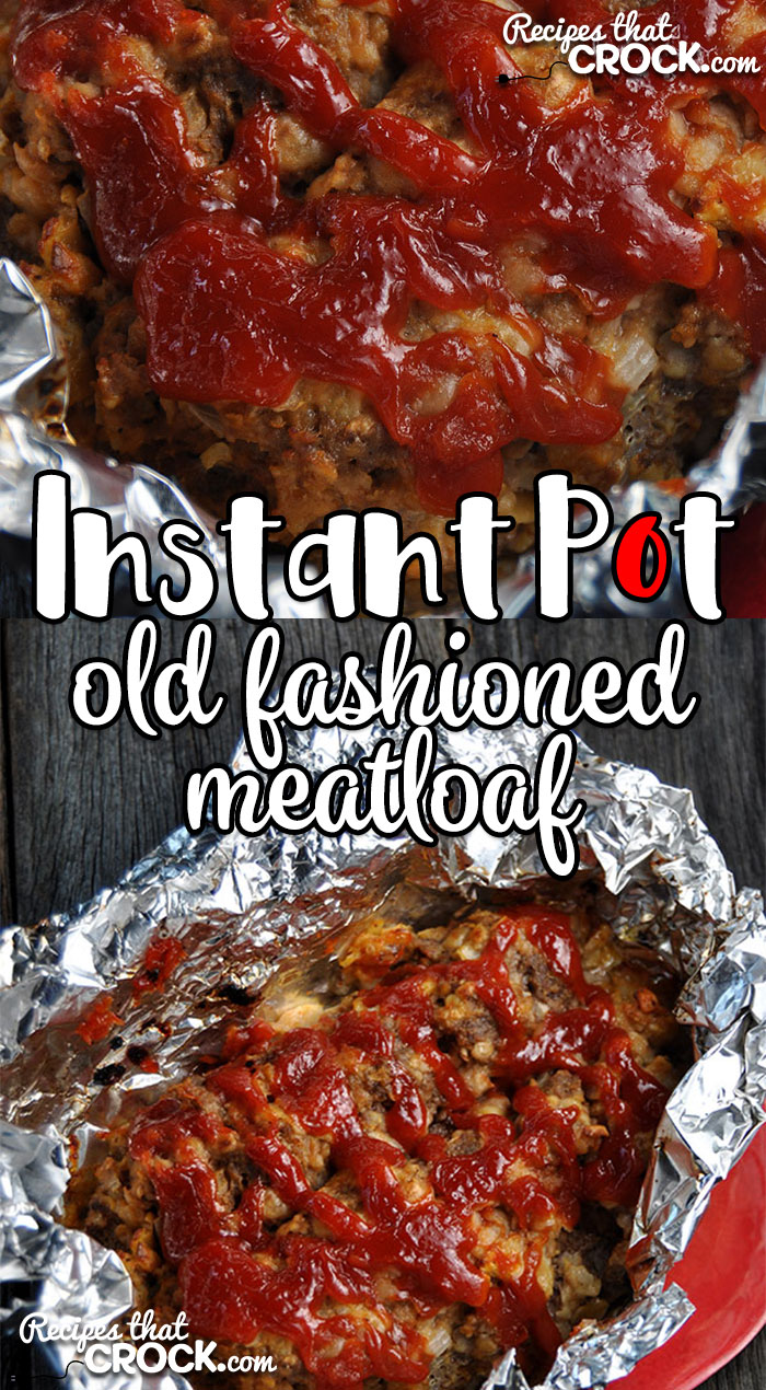 Need dinner in a hurry? This Instant Pot Old Fashioned Meatloaf takes our tried and true, super simple Old Fashioned Meatloaf recipe and turns it into an Instant Pot recipe! via @recipescrock