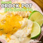 This Crock Pot Fiesta Lime Chicken is an easy low carb crock pot chicken recipe with an incredible creamy sauce.