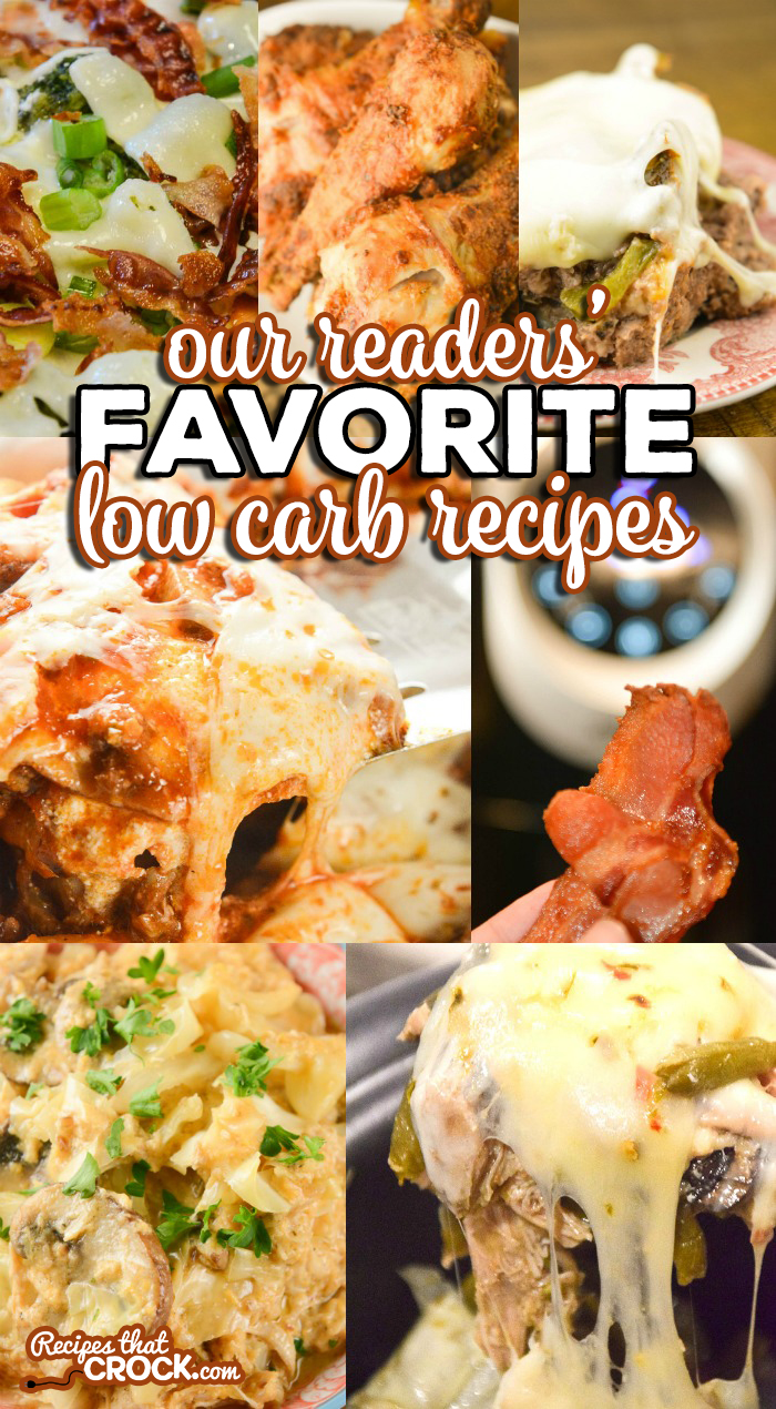 Are you looking for easy low carb recipes? Our readers love these low carb crock pot recipes (and electric pressure cooker and air fryer recipes too!). If you are counting carbs, you do not want to miss these recipes. We update our low carb crock pot recipes list weekly! Recipes like Crock Pot Bacon Broccoli Chicken, Philly Cheesesteak Meatloaf, Crock Pot Lasagna Casserole, Low Carb Air Fryer Chicken, Air Fryer Bacon, Crock Pot Pepper Jack Chicken and much, much more! 