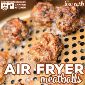 Are you looking for an easy way to make homemade meatballs? Our Air Fryer Meatballs are quick and simple to make AND our air fryer recipe is low carb!