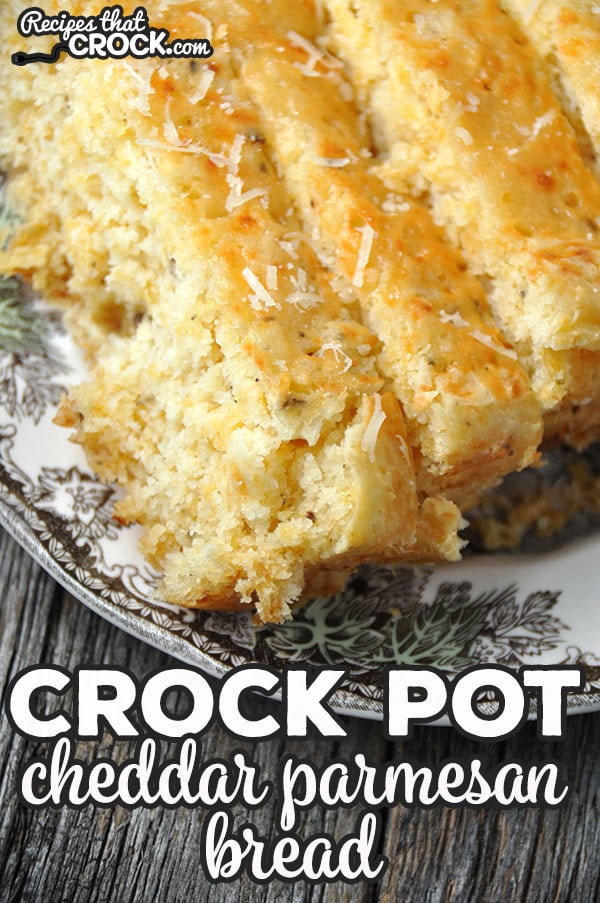 If you love Cheddar Biscuits, like those served at Red Lobster, then you are gonna fall in love with this Crock Pot Cheddar Parmesan Bread instantly!