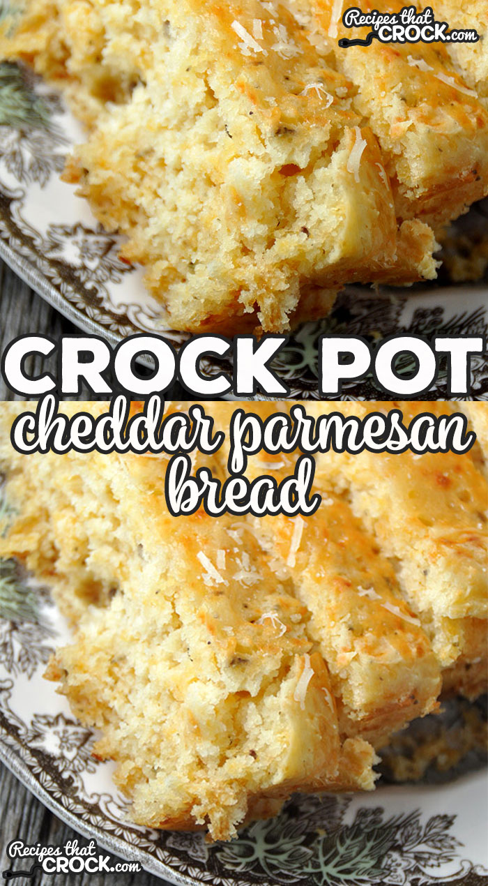 If you love Cheddar Biscuits, like those served at Red Lobster, then you are gonna fall in love with this Crock Pot Cheddar Parmesan Bread instantly!