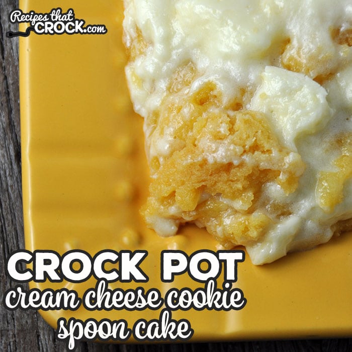 If you like cookies and cream cheese, you will absolutely love this Crock Pot Cream Cheese Cookie Spoon Cake! It is easy and delicious!