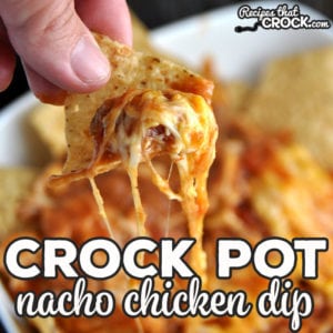 It doesn't get much easier than this delicious Crock Pot Nacho Chicken Dip! It is sure to be a hit with everyone!