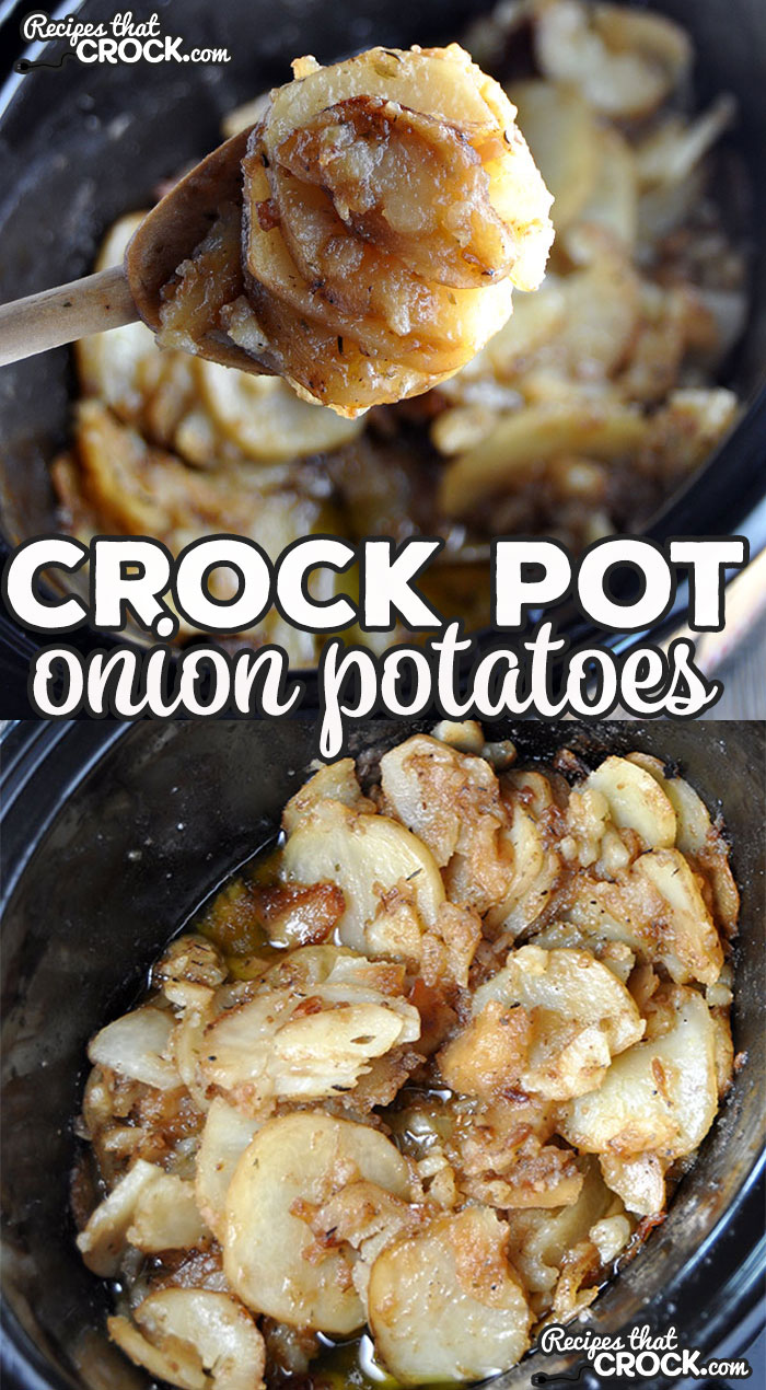 Easy, flavorful, savory. Do I have your attention yet? These Crock Pot Onion Potatoes are all three! I'm wishing I made a double batch! Once my crew gets their hands on these potatoes, there won't be any leftovers for tomorrow! 