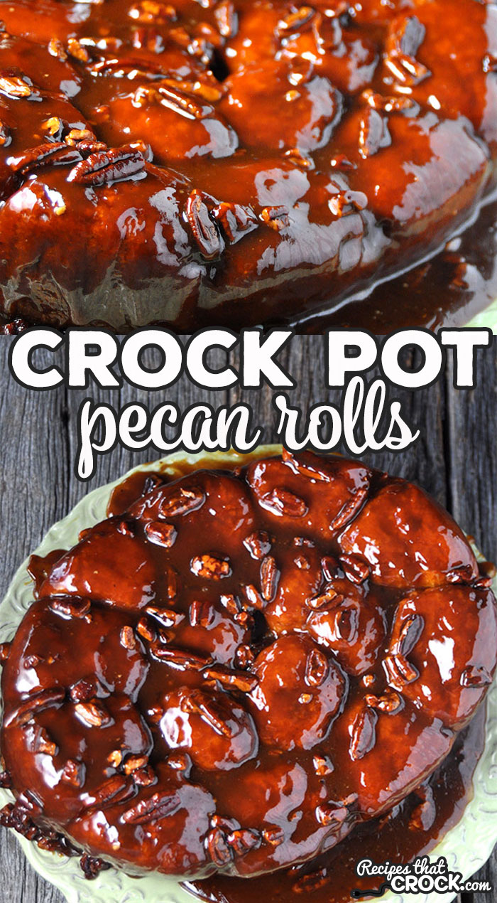 These Crock Pot Pecan Rolls are the easiest pecan rolls you will ever make, and they are ooey gooey delicious! You are gonna love them!