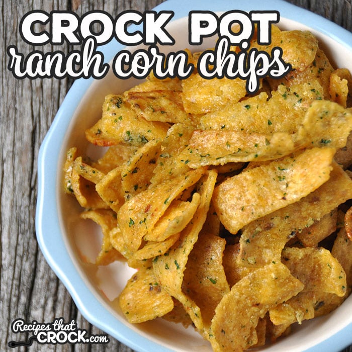 This simple recipe for Crock Pot Ranch Corn Chips is absolutely delicious! It is a favorite in my house and bet it will be at your house too!