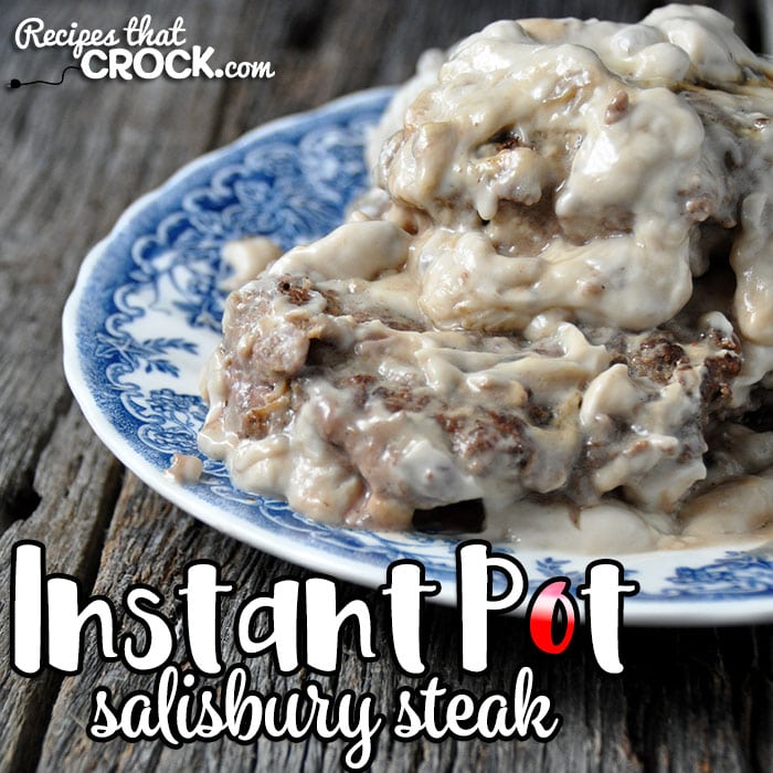 Iโve loved Salisbury Steaks since I was a kid. I never knew I could make them so easily in my Instant Pot! So, of course, I had to share with you this Instant Pot Salisbury Steak recipe!