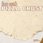 Are you looking for a low carb pizza crust that is not cauliflower or cheese based? We are sharing our go to low carb pizza crust for oven and crock pot pizza recipes!