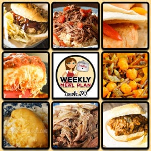 This week's weekly menu features Crock Pot Bacon Parmesan Chicken Dinner, Crock Pot Chicken Tostada Pie, Olive Garden Pasta Fagioli Crock Pot Copycat Recipe, Crock Pot Scalloped Potatoes and Ham, Crock Pot Pizza with Mac and Cheese Crust, Crock Pot Lettuce Wraps, Crock Pot Mississippi Whole Chicken, Low Carb Crock Pot Cheesecake, Crock Pot Hot Crab Dip and Cream Cheese Cinnamon Roll Crock Pot Casserole.