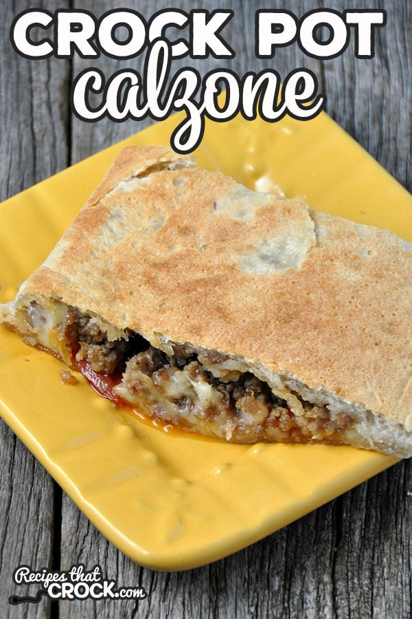 Do you love a good Calzone? Me too! And now you can easily make one at home with this Crock Pot Calzone recipe! Quick, easy, delicious!