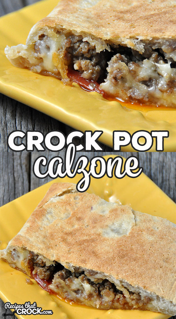 Do you love a good Calzone? Me too! And now you can easily make one at home with this Crock Pot Calzone recipe! Quick, easy, delicious!