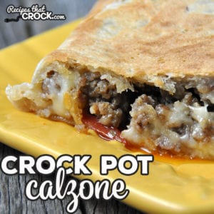 Do you love a good Calzone? Me too! And now you can easily make one at home with this Crock Pot Calzone recipe! Quick, easy, delicious!