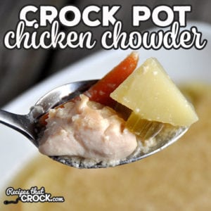 This Crock Pot Chicken Chowder is so delicious! It is perfect to warm you up on a cool day or to provide a great bowl of comfort any day of the year! 