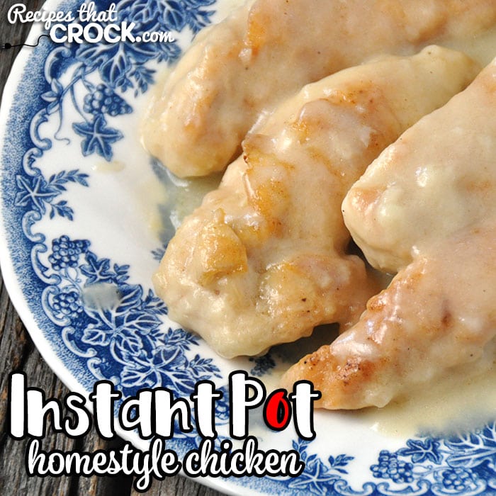 This Homestyle Instant Pot Chicken recipe is a quick and easy way to have delicious comfort food on your table, even on a weeknight!
