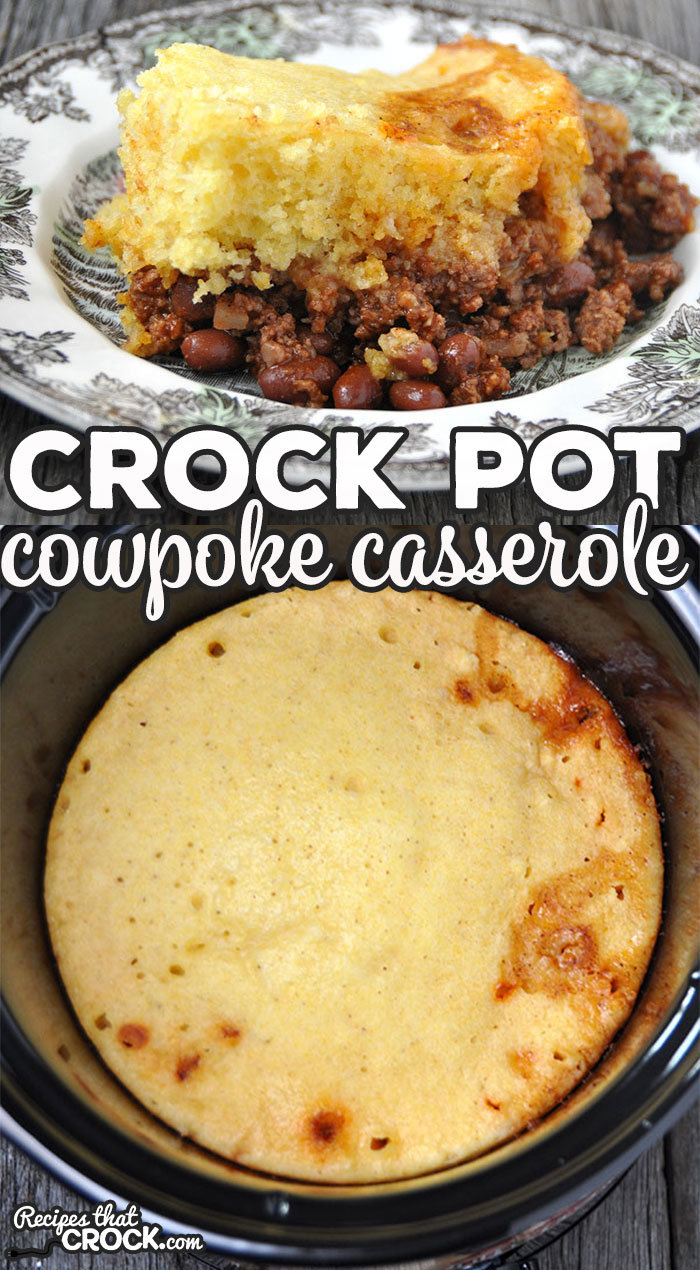 This Crock Pot Cowpoke Casserole is super simple to put together and doesn't take long to crock up! And it is really tasty! Comfort food at its best!