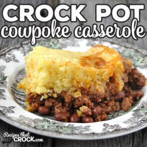 This Crock Pot Cowpoke Casserole is super simple to put together and doesn't take long to crock up! And it is really tasty! Comfort food at its best!