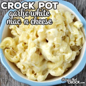 This Crock Pot Garlic White Mac 'n Cheese takes an classic side dish and kicks it up a notch! It is sure to please even your picky eaters!