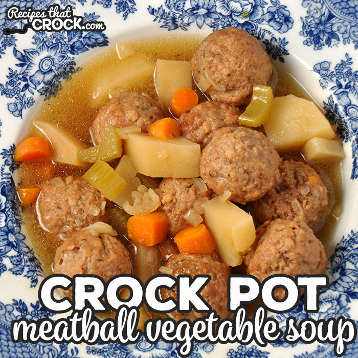 If you are looking for a super simple recipe that can crock all day long and tastes delicious, then you don't want to miss this yummy Crock Pot Meatball Vegetable Soup!