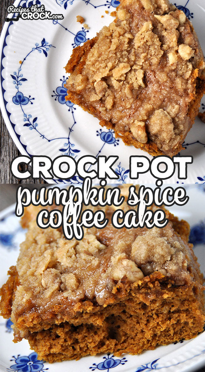 If you love pumpkin spice, then you definitely do not want to miss this Crock Pot Pumpkin Spice Coffee Cake! Simple and delicious! 