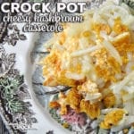 This Crock Pot Cheesy Hashbrown Casserole was an instant family favorite and so simple to throw together! You'll love it!