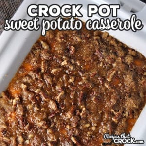 Here it is folks! The recipe you're holiday tables have been waiting for! This Crock Pot Sweet Potato Casserole recipe is divine!