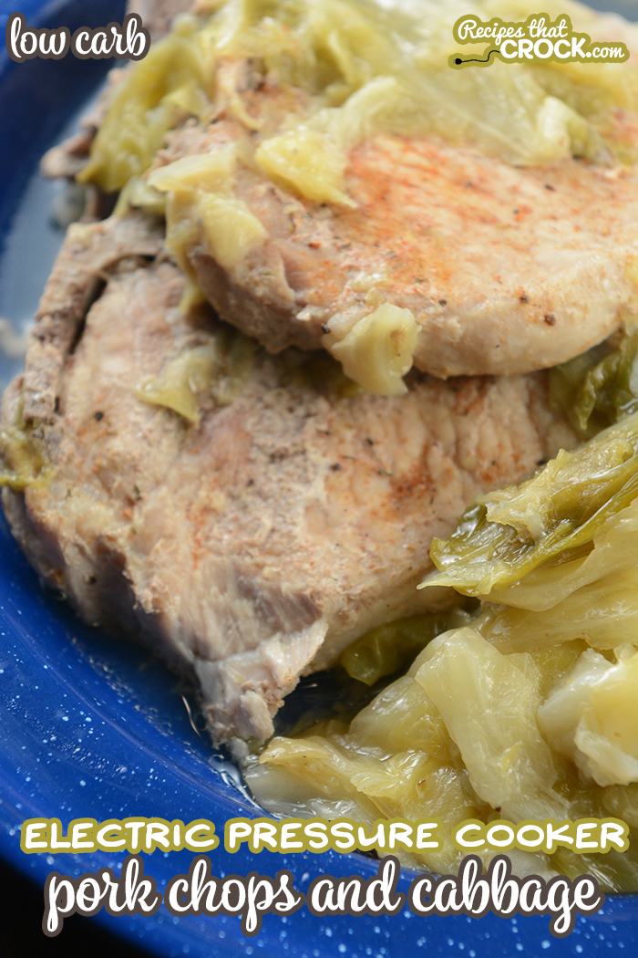 Are you looking for a great Ninja Foodi recipe or something quick to whip up in your Instant Pot or Crock Pot Express? Our Electric Pressure Cooker Pork Chops and Cabbage is a super simple (low carb) recipe that everyone loves!