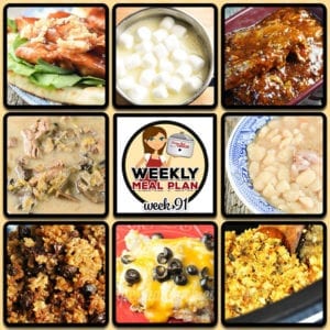 Meal Planning: Weekly Crock Pot Menu 91