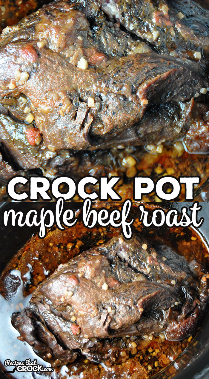This Crock Pot Maple Beef Roast is so incredibly simple and delicious! It marinades overnight make it super tender. You are gonna love it! 