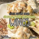 These Electric Pressure Cooker Creamy Garlic Parmesan Wings are easy to make and low carb! Make them in your Ninja Foodi, Instant Pot of Crock Pot Express!