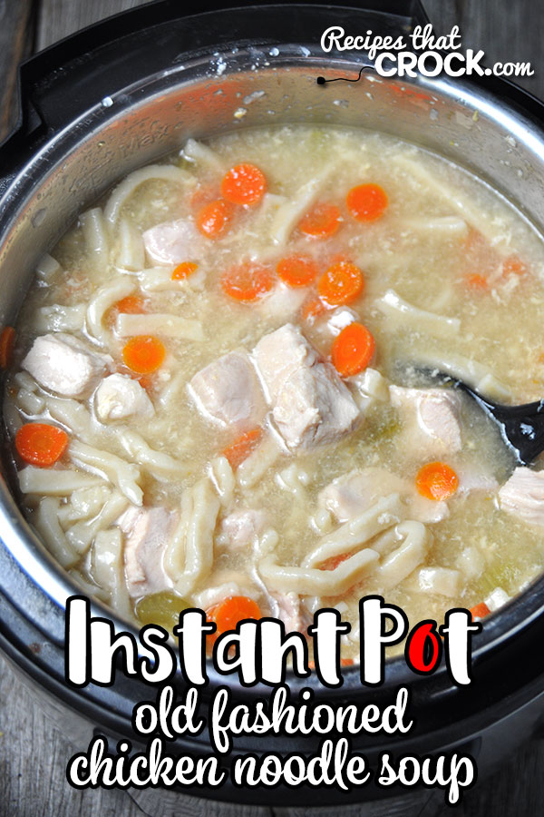 This Electric Pressure Cooker Old Fashioned Chicken Noodle Soup recipe takes an all-day recipe and turns it into a quick and easy recipe! You'll love it! Great Instant Pot or Ninja Foodi Recipe!