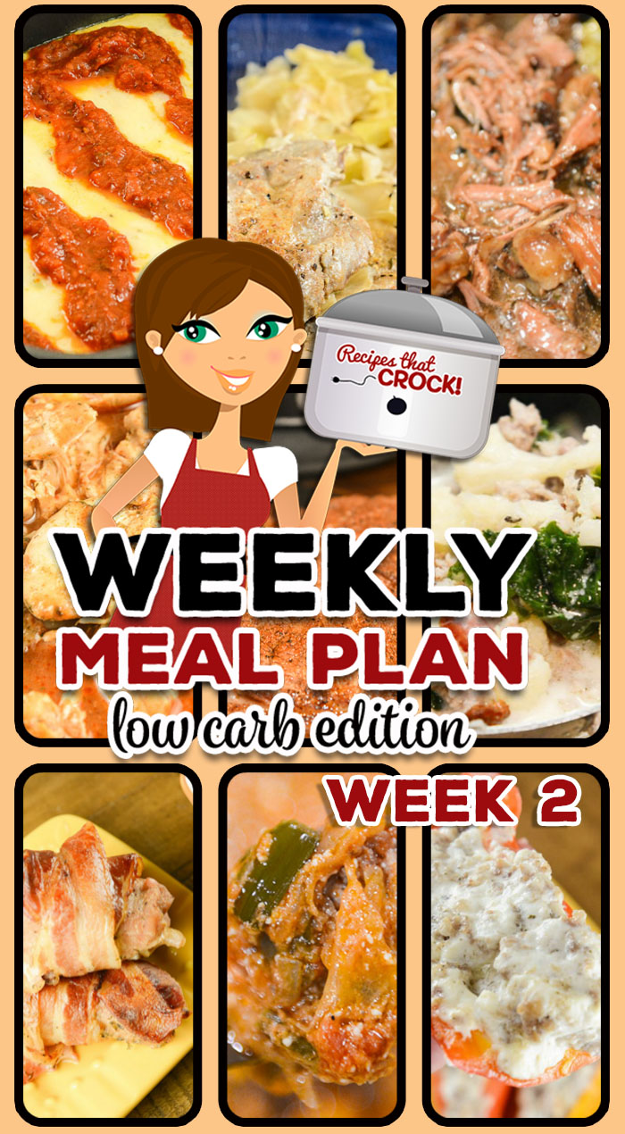Are you looking for good low carb crock pot recipes? This week's Low Carb Crock Pot Menu includes Crock Pot Unstuffed Cabbage Casserole, Crock Pot Country Ribs - Bacon Ranch, Low Carb Crock Pot Zuppa Toscana Soup, Low Carb Lasagna Casserole and more!